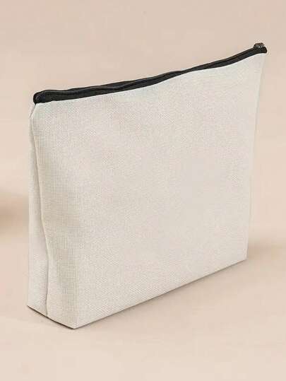 25 peças/conjunto - 1 peça de bolsas de pano em branco para fazer você mesmo, bolsas de higiene pessoal para viagem, telas para pintura, bolsas de maquiagem em lona, bolsas para pintura, bolsas infantis, para trabalho, escola, viagem, estojos, organizadores práticos de maquiagem, acessórios para banheiro, volta às aulas