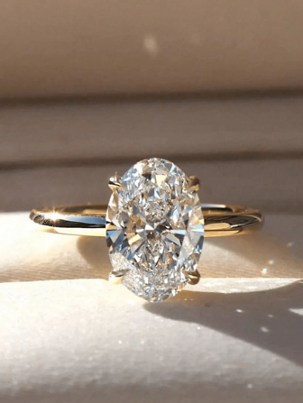 1 Pieza Anillo de compromiso ovalado grande y exquisito de alta brillo de plata esterlina 925 para mujer, anillo de boda, anillo de eternidad para aniversario, regalo de joyería para el Día de San Valentín, adecuado para fiestas, fechas y eventos