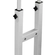 3-Tier Height Adjustable Mobile Small Laptop Table With Rollers Overbed Desk Stand PC Computer Shelf 60cm*40cm - White - View 5