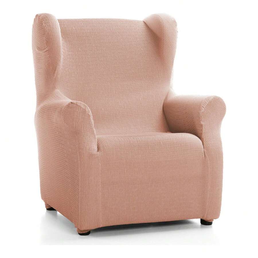 Ecommerc3 Housse de Protection Complète pour Coussin Rond et Facile à Installer - Housse Antidérapante et Super Ajustable pour Coussin Rond - Coussin Rond en Tissu Confortable et Ultra Doux 100% Fabriqué en Espagne - Rose bonbon - Voir 1