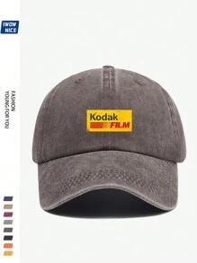 Vintage 90s Film Logo Baseball Cap, Plain Design, Multi-Color Options, Adjustable Size, Retro Truck Driver Hat, Outdoor Sun Protection Hat, Suitable For Casual, Entertainment, Hiking, Photography, Birthday, Holiday Gift