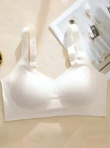 3pcs Uplift & Enhance Full Coverage Wireless Bra, Adjust & Minimize Side Bulge, Seamless Undergarment For Plus Size Women