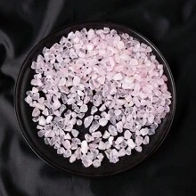 Piedras naturales, material de cuarzo rosa, grava de cristal, virutas de piedra, minerales, espécimen de reiki, gemas, decoración de acuario