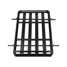 YUNRUX Roof Basket Car Roof Rack Roof Luggage Rack Universal Luggage Basket Aluminum Black Universal Roof Basket Car Roof Rack Luggage Rack Basket Tray Luggage Carrier - 黑色 - 查看 3