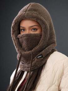 1 pieza Gorro de punto con bufanda y guantes, gorro con orejeras cálido y a prueba de viento para actividades al aire libre, uso casual, vacaciones, senderismo, esquí, accesorio de invierno, atuendos de invierno