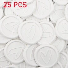 CYFUN DESIGN 25Pcs/30Pcs/50Pcs Heart/Flower Branch Pattern Wax Seal Stickers, Envelope Seal Stickers, Envelope Seal Self-Adhesive Gold Stickers For Wedding Party Birthday Gift Back To School