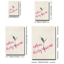 1 幅带框/无框 Extra Dirty Please Martini 鸡尾酒厨房海报复古葡萄酒饮料酒吧推车艺术绘画帆布印刷简约墙壁画适用于宿舍、公寓、餐厅、餐厅、客厅、卧室、现代家居装饰 - 彩色 - 查看 6