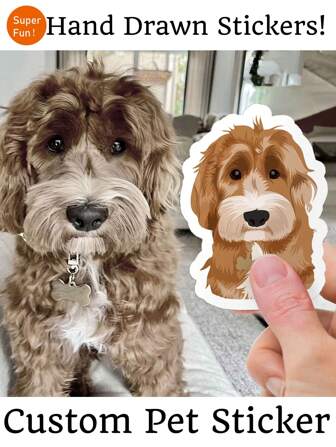 1/6 Piezas Pegatinas personalizadas de mascotas, pegatina personalizada de perro, pegatina personalizada de gato, pegatina para botella de agua, regalo para mamá de perro, boda, regalo de Navidad, pegatina personalizada con foto de mascota, pegatinas con nombre personalizado, pegatina personalizada a medida de tu mascota perro o gato, pegatina recortada personalizable resistente al agua para portátil, botella de agua, funda de teléfono, productos, decoración, calcomanía, regalo para ella, él, adultos