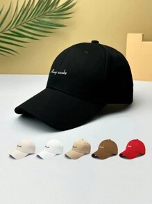 1頂女士可調節字母印花棒球帽,適用於休閒和旅行穿搭街頭風格