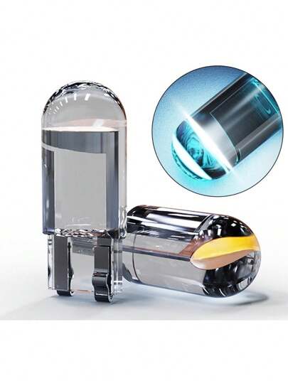 Par Super Lâmpada T10 Led Cob Acrílico Lanterna Farolete