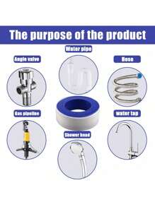 原料气防火防水密封胶带，厚聚四氟乙烯 (PTFE) 材料 - 藍色C - 查看 3