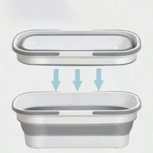 Hands Free Spin Mop Reusable Twist Type Water Extractor Telescopic Rod Self Twisting Water Mop For Household Use Suitable For Living Rooms Bedrooms Bathrooms Kitchens Household Cleaning Tools Mop Bucket Set - Ginger - View 2