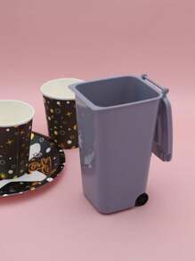 1 Miếng Màu thuần Thùng rác , Màu hồng Mini Thùng rác Đối với Bàn - Hồng - Xem 6