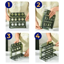 Organizador Porta Ovos Dobrável e Pratico - 24 Ovos