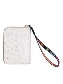 BATSIOE New Cute Cartoon Random Rabbit Print Women Accordion Card Holder Wallet Large Capacity Multi-Function Coin Pouch ID Card Holder Driving License Case Great For New Year Valentine's Day Gift For Women Wallet Mini Wallet Purse Wallet Card Wallet - Pink - View 6