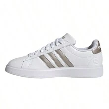 Adidas GRAND COURT 2.0 - Cloud White / Platinum Metallic / Platinum Metallic - View 5