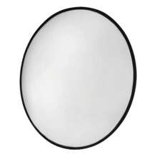 CONVEX MIRROR 40CM RUBBER FINISH USE IN RECEPTION GARAGE CORRIDORS SHOPS - Black - View 2