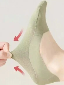 5 Pairs High Quality Matching Casual Socks Women's Invisible Low Cut Sock Lot Breathable Silicone Non-Slip Comfortable Bottom - Multicolor - View 4