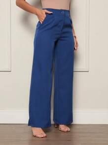 WOMEN'S PANTS SIZE S, M, L, XL - 藍色 - 查看 3