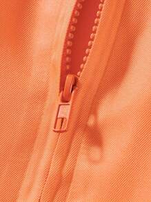 Adult Halloween Prisoner Costume Number Print Long Sleeve Lapel Front Zipper Overalls Jumpsuit Jail Criminal Clothes - Orange - View 6