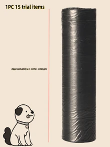 6PCS/90 PE袋 宠物清洁用品 宠物厕所袋 垃圾袋 狗粪袋 猫砂袋 适合户外使用 公园 游乐园 遛狗 清洁卫生