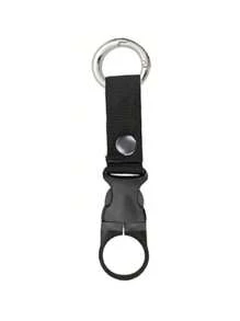 خطاف نايلون تكتيكي للزجاجات المائية للاستخدام الخارجي - كارابينر متعدد الوظائف، مناسب لزجاجات المياه المحمولة وزجاجات المياه المعدنية! (يمكن اختيار طريقة الارتداء بحرية) حقيبة ظهر/لوازم مدرسية - الأسود - مشاهدة 9