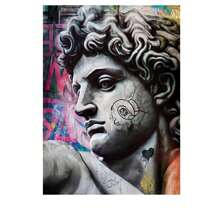 1pc Wall Arts Posters FramelessVintage Statue Classical Graffiti Art David Poster Classic Vintage Posters Quality Art Retro Posters For Home Room Wall DecorVintage