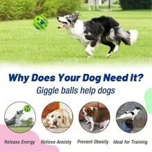 1PC Interactive Dog Lover And Dog Mom Love Toys Ball With Giggle Sounds - Cat/Dog Lover Gift And Dog/Cat Mom Love Pet Puppy Rolling Activity Playing Chew Training Toy, Large Dog Lover And Dog Mom Love Ball Toy For Interactive Playtime, Dog Lover And Dog Mom Love Chew Toy Accessories, Dog Lover And Dog Mom Love Toothbrush Ball For Puppy Fun