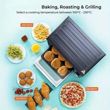 3-In-1 Air Fryer, Toaster Oven Combo With Digital Controls - Stainless Steel, 1600W, 6-Slice Capacity - Includes Rotisserie, Convection, And Dehydration Accessories - 美規A型插(110-127V) - 查看 4