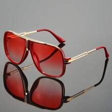 Unisex Large Frame Fashion Sunglasses For Outdoor, Driving, Cycling, Fishing, Party, Travel, Business For Summer Beach Vacation,Outdoor,Travel - Multicolor - View 12