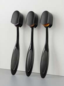 Premium Quality For Airbrush Finish, Suitable For Powder, Cream, And Liquid Formulas, Vegan-Friendly,Professional Oval Loose Powder Toothbrush Foundation Makeup Brushes For Blending Liquid, Cream Or Flawless Powder Cosmetics - Multicolor - View 4