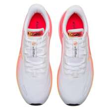 XTEP 男士运动鞋健身运动透气休闲运动鞋跑步鞋，经典白/激光红/霓虹橙