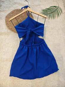 Embaico Short Jumpsuit - Xanh đậm - Xem 3