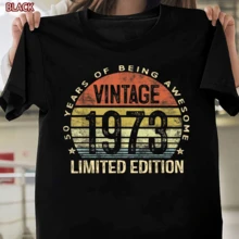 Vintage 1973 Limited Edition 50 Year Old Gifts 50th Birthday Gift T Shirt S 4 XL