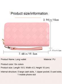 Card Holder Wallet Credit Card Case - Double Layer Women Clutch - Evening Bag - Large Capacity - Solid Color Multi Card Women Wallet - Multifunctional Zipper Quilted Wallet With Strap - Portable Card Holder Coin Purse - Phone Pouch Handbag Gift For Girlfriend Wife Birthday Organized Daily Use For Women Wallet Purse Wallet Long Wallet
