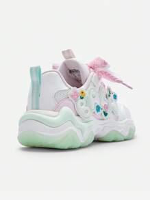 Balabala Girls' Sweet And Breathable Sneakers, Spring/Fall - Original White - View 5