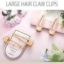 12PCS Bridesmaid Hair Clips No Bend Hair Clips No Crease Hair Clips Gold Glitter Makeup Bangs Hair Clips(6pcs Hair Clips+6pcs Scrunchies)Bridal Shower Gifts Silk Satin Soft Hair Accessories Bridesmaid Wedding Favor Women,Christmas