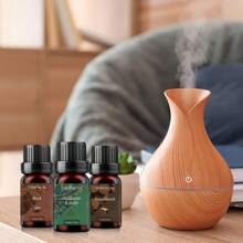 Essentielles Öl Set, für Aromatherapie Zuhause, Kerzen, Luftbefeuchter, Verdampfer, hochkonzentriertes ätherisches Öl Gipsverdampfer, (A: Adlerholz & Bernstein & Weihrauch & Himalaja-Zeder & Ambra & Orientalischer Bacor B: Adlerholz & Bernstein & Weihrauch & Himalaja-Zeder & Moschus & Guajakholz *10ml/0,34oz)