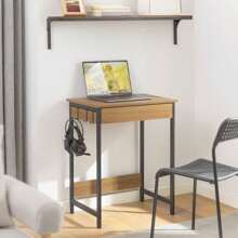SoBuy FWT43-N, Computer Desk Workstation Writing Desk Children Teenagers Desk, W60 X D40 X H77cm - Brown - View 8