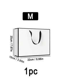 1 件礼品袋、节日礼品袋、服装包装袋、圣诞节情人节 - 白色 - 查看 14