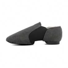 Unisex  Canvas Upper Slip-On Jazz Shoe For Women And Men's Dance Shoes - 深灰色 - 查看 2