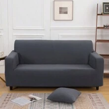 1pcs Cubre Sillones para Sala Sofa Fundas Lavable y Ajustable para Sala,Hogar,Oficina - Gris Oscuro - Ver 5