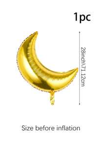 1 件/109 件斋月拱门气球装饰套装，包括新月铝箔气球、星形气球、五彩纸屑，适用于开斋节派对、节日庆典、斋月吉祥、斋月快乐、开斋节快乐主题装饰 - 彩色 - 查看 9