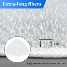 2/4/6pcs Triangle Shaped Replacement Pads, Compatible With 100 Steam Mop/Mop With Powerful Deep Cleaning Soft Microfiber Mop Replacement Cloths - Multicolor - View 4