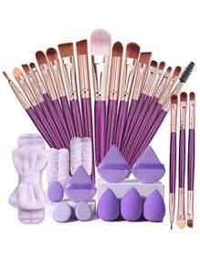 32件套旅行化妆套装 | 20支专业化妆刷 + 6个海绵粉扑套装 | 多材质美妆工具，含发带和腕带。一应俱全，新手友好 | 方便携带，送礼佳品 | 新手/女士的完美之选，化妆刷套装，化妆刷套装，化妆刷套装，全套化妆刷，化妆刷套装，化妆刷套装，化妆礼盒套装 - 彩色 - 查看 13