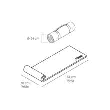 Calitek UBUNG Yoga Mat Non Slip With Carry Strap 10mm Thick Pilates Yoga Orange - Orange - View 5