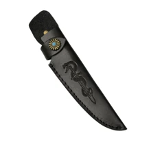 Hộp đựng dao bằng da giả cao cấp, túi đựng dao, hộp đựng dao, giá đỡ dao có khắc họa tiết rắn, có thể treo ở thắt lưng, đơn giản và hiệu quả, bảo vệ dao của bạn và ngăn ngừa cắt tay (hộp đựng dao, không bao gồm dao) - màu đen - Xem 8