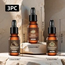 1pc/3pcs Wooden Aromatherapy Essential Oil Sets, Gift Gift Set Diffuser Candle Holder Refill Liquid, Home Office Car Scented Oil Humidifier Gifts Birthday Graduation