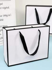 1 件礼品袋、节日礼品袋、服装包装袋、圣诞节情人节 - 白色 - 查看 10