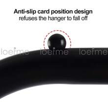 LOEFME Black/White Coat Rack Clothes Rack Laundry Rack Clothes Rail Rolling Wardrobe - Black - View 7